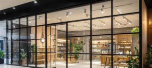 toughened glass shop fronts