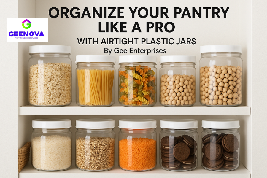 Organize Your Pantry Like a Pro with Airtight Plastic Jars By Gee Enterprises