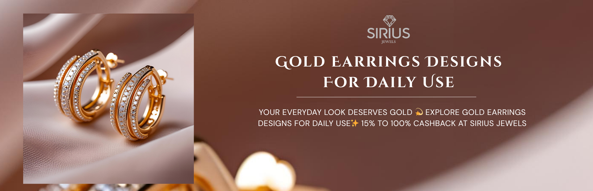gold earring design
